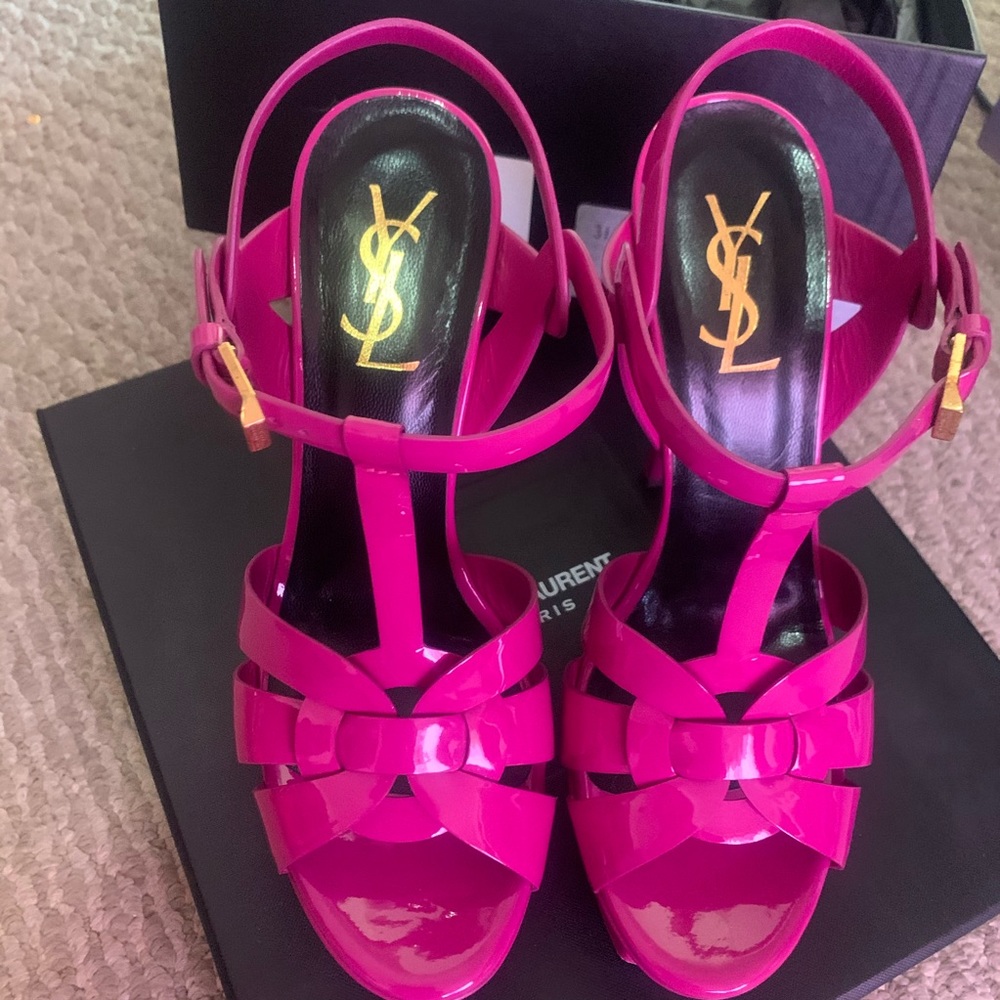 Saint Laurent TRIBUTE PLATFORM SANDALS